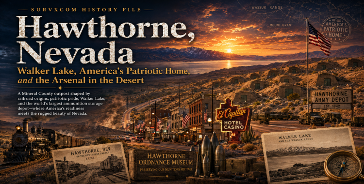 Hawthorne, Nevada: America’s Patriotic Home, Walker Lake, and the Arsenal in the Desert